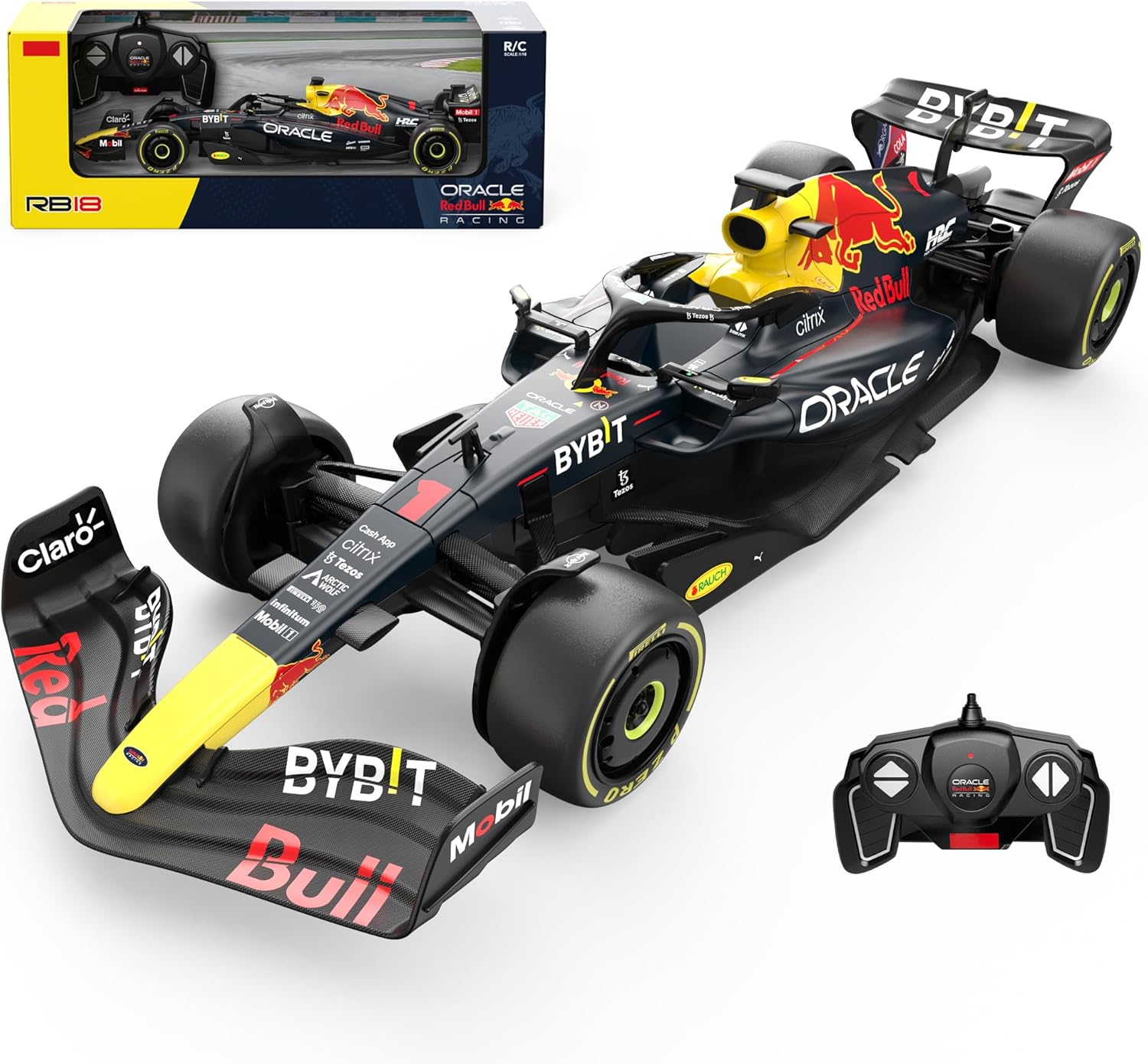 Rastar Authentic Licensed Redbull Rb18 RC Car - Detailed Design, 2.4GHz Control | Color : 1:18 Redbull Rb18(no.1)